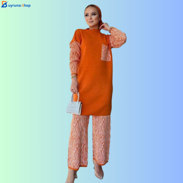 ⁦انسومبل 2 بياس تصاميم تركية أنيقة لمظهرك⁩ - الصورة ⁦3⁩